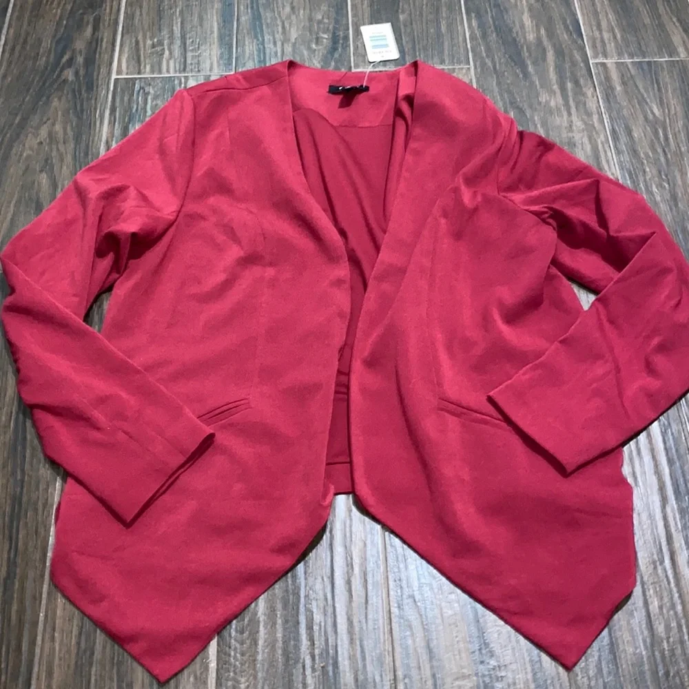 COPY - Torrid pink open cardigan blazer